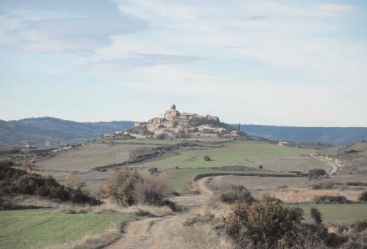 La villa de Pintano vista desde el este